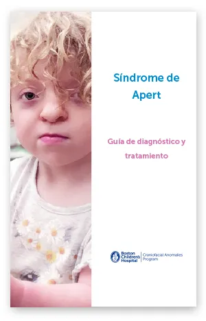 Cover of Apert syndrome brochure in Spanish