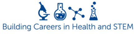 Building Careers in Health and Stem logo.