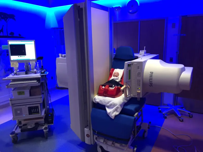 Room Image of room where modified barium swallow study takes place