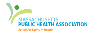 Logo: Massachusetts Public Health Association — action for equity in health